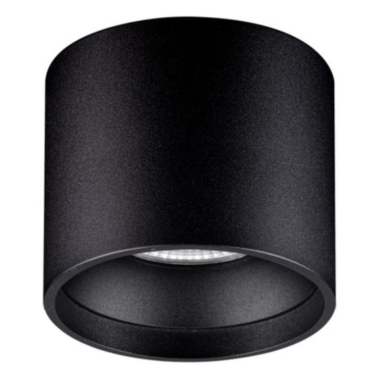 Faretto da soffitto a cilindro led 16w 3000k per corridoio moderno nero sabbiato