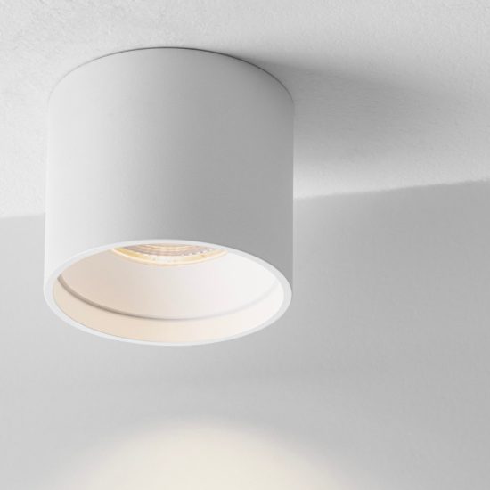Faretto da soffitto a cilindro led 16w 3000k per ingresso moderno bianco sabbiato