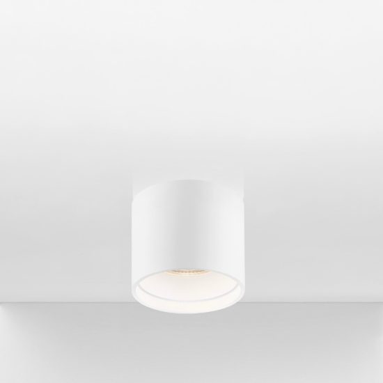 Faretto da soffitto a cilindro led 16w 3000k per ingresso moderno bianco sabbiato