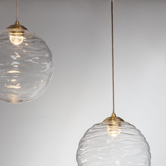 Lampadario a sospensione a sfere led 12w 2700k dimmerabile per sala da pranzo oro ottone