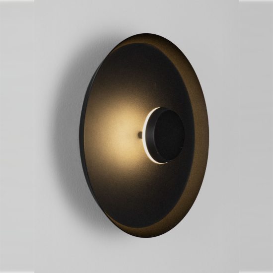 Applique da parete a disco led 6w cct 2700k 3000k 4000k per soggiorno moderna nera