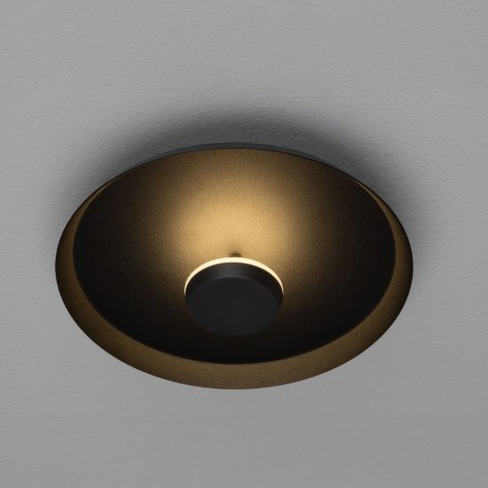 Applique da parete a disco led 6w cct 2700k 3000k 4000k per soggiorno moderna nera