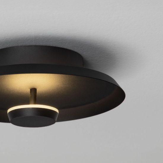 Applique da parete a disco led 6w cct 2700k 3000k 4000k per soggiorno moderna nera