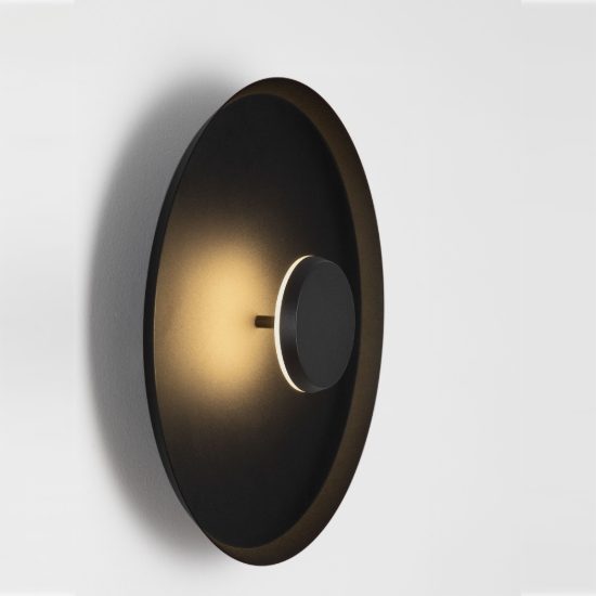 Applique da parete a disco led 14w cct 2700k 3000k 4000k per soggiorno moderna nera