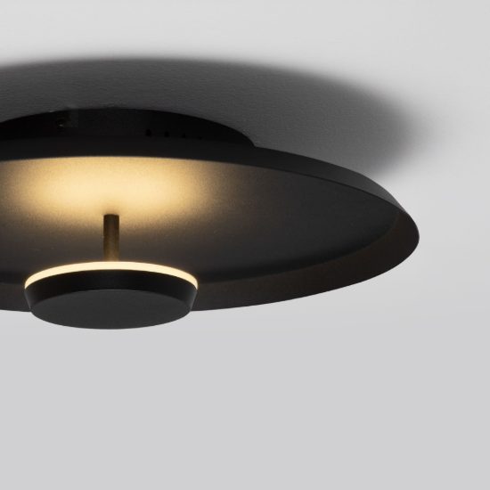 Applique da parete a disco led 14w cct 2700k 3000k 4000k per soggiorno moderna nera