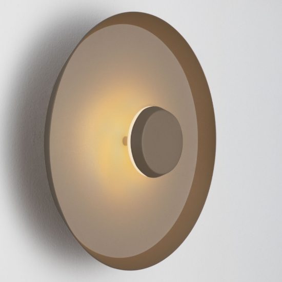 Applique da parete a disco led 6w cct 2700k 3000k 4000k per soggiorno moderna greige