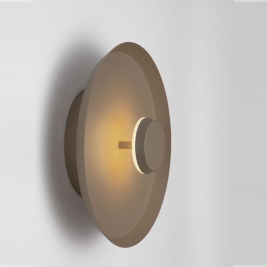 Applique da parete a disco led 6w cct 2700k 3000k 4000k per soggiorno moderna greige