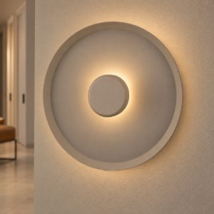 Applique da parete a disco led 14w cct 2700k 3000k 4000k per soggiorno moderna greige
