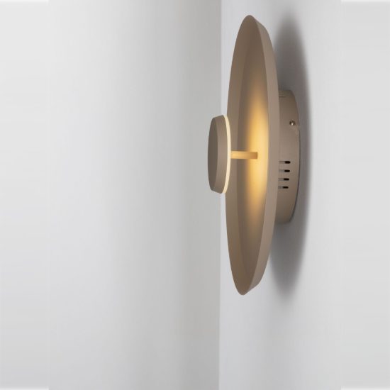 Applique da parete a disco led 14w cct 2700k 3000k 4000k per soggiorno moderna greige