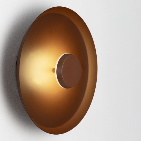 Applique da parete a disco led 6w cct 2700k 3000k 4000k per soggiorno moderna marrone scuro