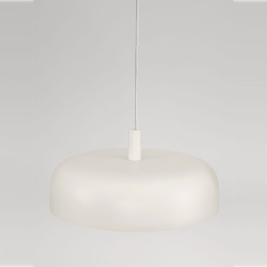 Lampadario a sospensione a disco led 27w 2700k dimmerabile per ingresso moderno crema