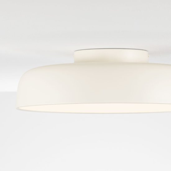 Plafoniera a cupola led 36w 2700k dimmerabile per camera da letto moderna crema