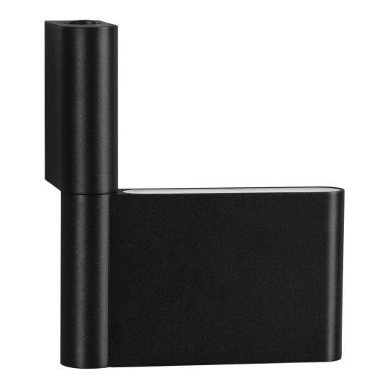 Applique da parete orientabile led 5w 3000k per corridoio moderna nera sabbiata