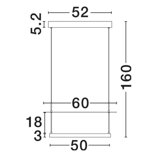 Lampadario a sospensione led 40w 2700k dimmerabile per soggiorno moderno nero sabbiato e bianco