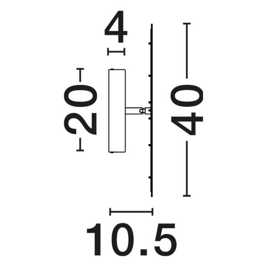 Applique da parete rotonda a specchio led 42w 3000k dimmerabile per soggiorno moderna