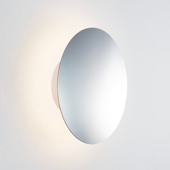Applique da parete rotonda a specchio led 42w 2700k dimmerabile per soggiorno moderna