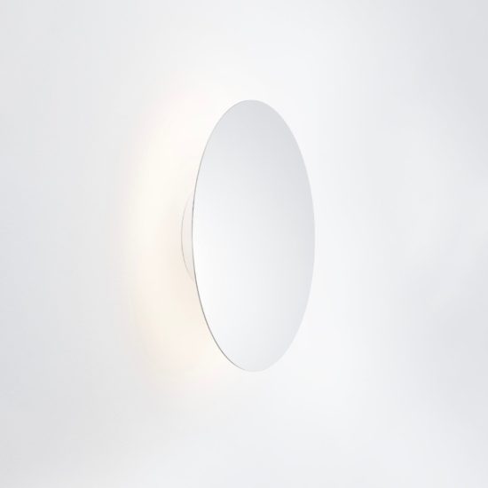 Applique da parete rotonda a specchio led 47w 3000k dimmerabile per soggiorno moderna