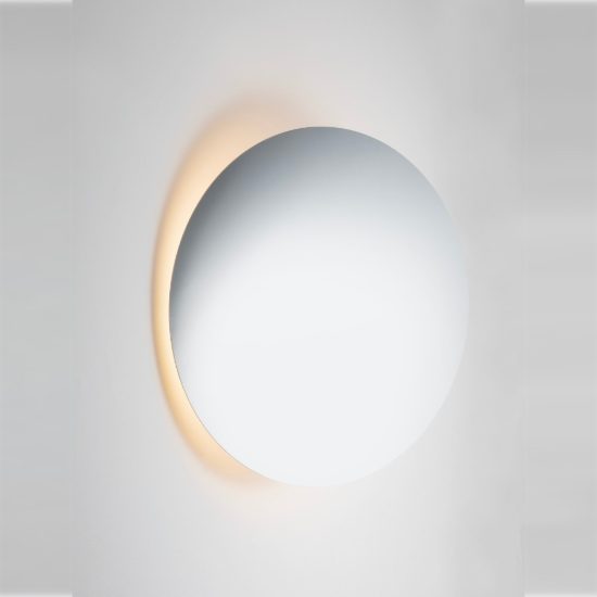 Applique da parete rotonda a specchio led 47w 3000k dimmerabile per soggiorno moderna
