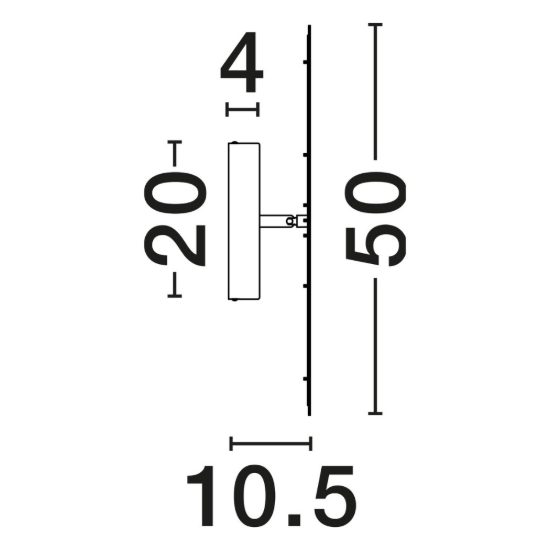 Applique da parete rotonda a specchio led 47w 3000k dimmerabile per soggiorno moderna
