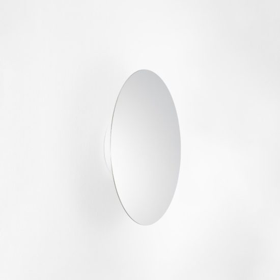 Applique da parete rotonda a specchio led 47w 2700k dimmerabile per soggiorno moderna