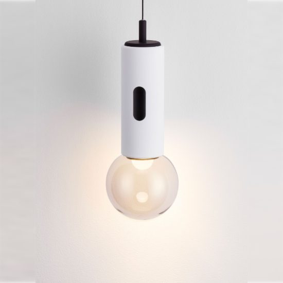 Lampada a sospensione led 11w 3000k dimmerabile con sensore per camera da letto moderna bianca