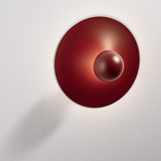 Applique da parete led 9w 3000k per soggiorno moderna rossa