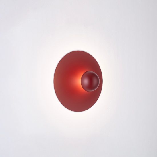 Applique da parete led 9w 3000k per soggiorno moderna rossa