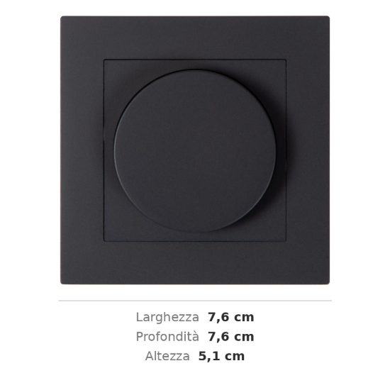 Dimmer da incasso a parete 300w nero