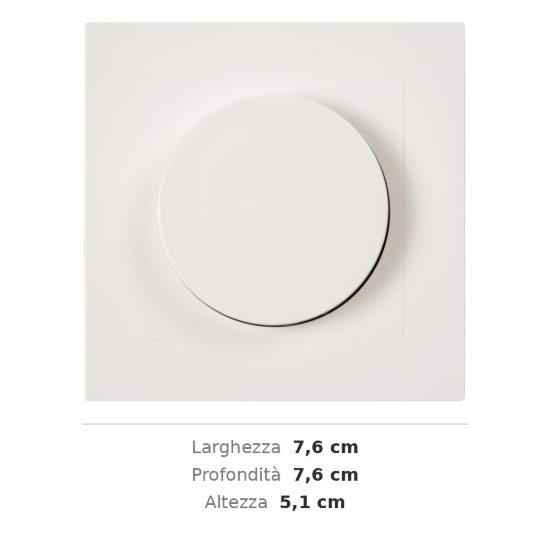 Dimmer da incasso a parete 300w bianco