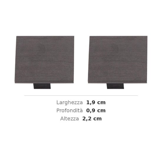 Tappo terminale per binario magnetico 48v canna di fucile confezione 2 pezzi