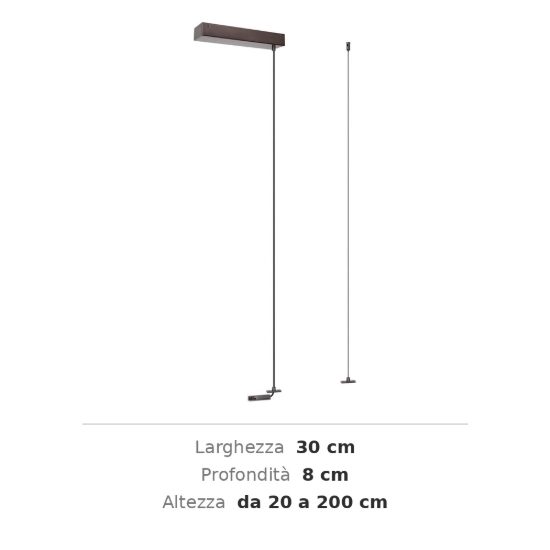 Kit di sospensione con base di alimentazione per binario magnetico 48v canna di fucile