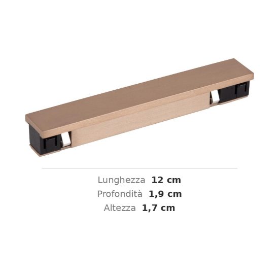 Connettore lineare per binario magnetico 48v champagne