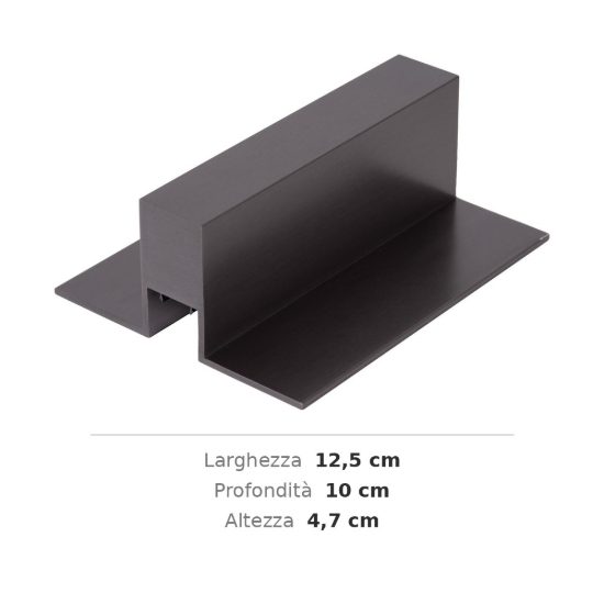 Scatola di connessione con alette e morsettiera per binario magnetico 48v canna di fucile