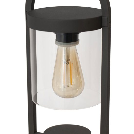 Lampioncino basso da esterno ip54 lanterna grigio scuro