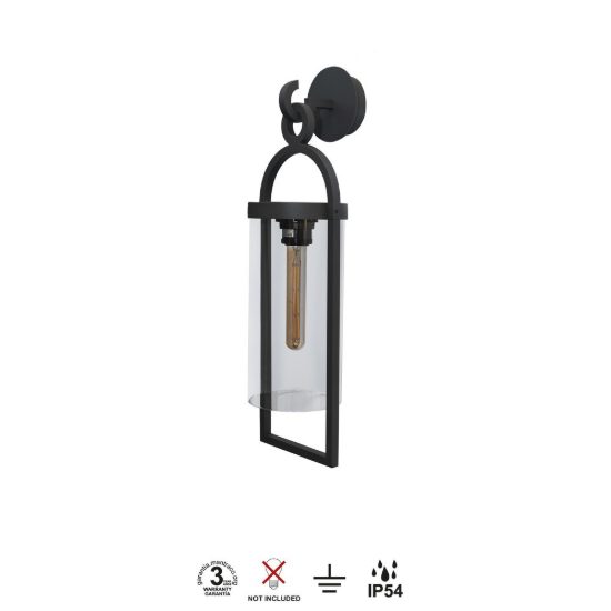 Applique per esterno ip54 lanterna antracite