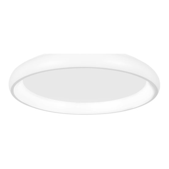 Plafoniera tonda led 32w 3000k per camera da letto moderna bianca sabbiata