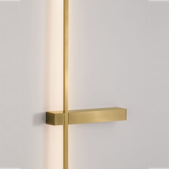 Applique da parete lineare a stelo grande led 5w cct 2700k 3000k 4000k per soggiorno oro ottone