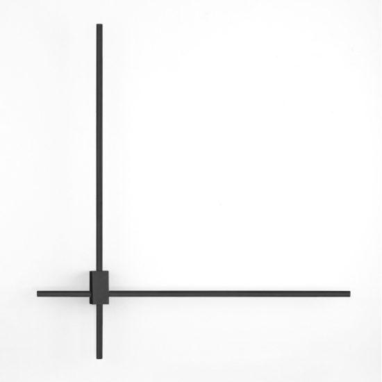 Applique da parete a bacchette incrociate led 20w cct 2700k 3000k 4000k per soggiorno nera
