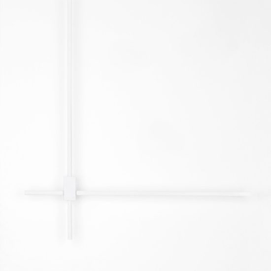 Applique da parete a bacchette incrociate led 20w cct 2700k 3000k 4000k per soggiorno bianca