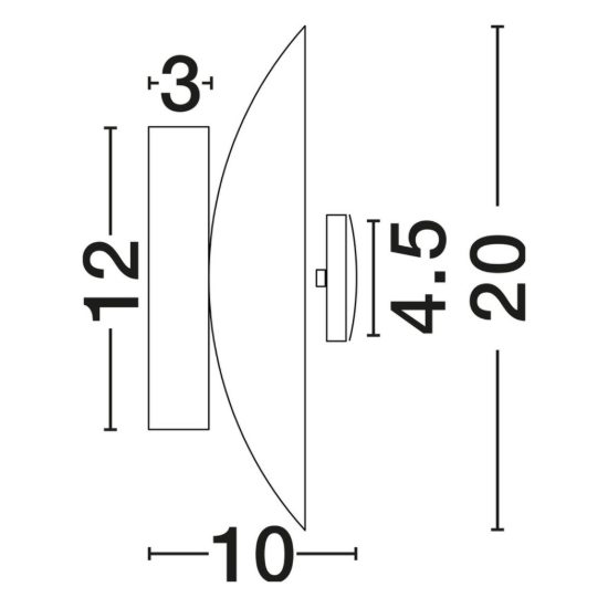 Applique da parete a disco piccola in carta led 5w 3000k per soggiorno moderna bianca
