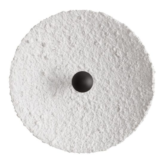 Applique da parete a disco media in carta led 5w 3000k per soggiorno moderna bianca