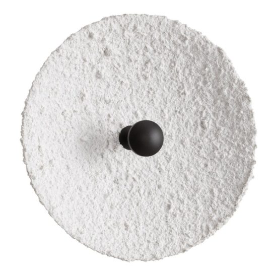 Applique da parete a disco media in carta led 5w 3000k per soggiorno moderna bianca