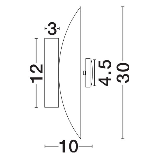 Applique da parete a disco media in carta led 5w 3000k per soggiorno moderna bianca