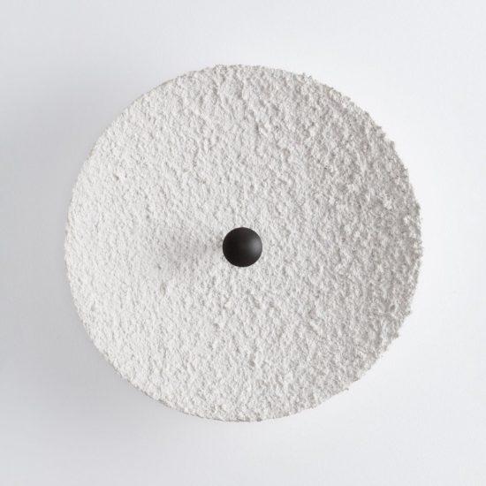 Applique da parete a disco grande in carta led 5w 3000k per soggiorno moderna bianca