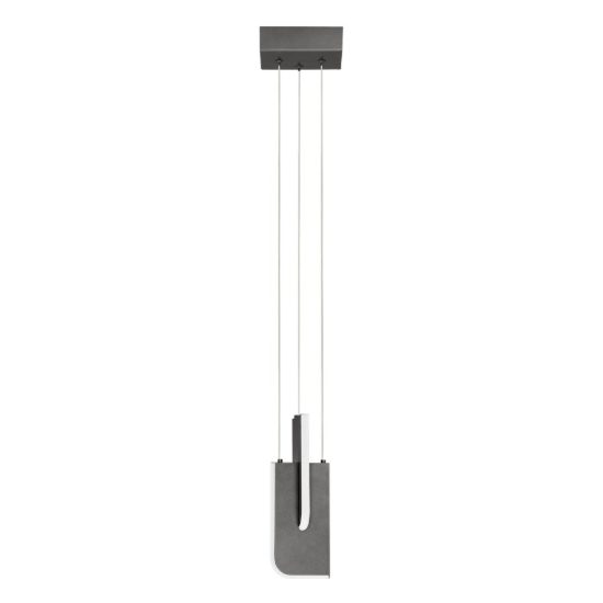 Lampada a sospensione a steli led 9w 2700k dimmerabile per cucina moderna grigia argento