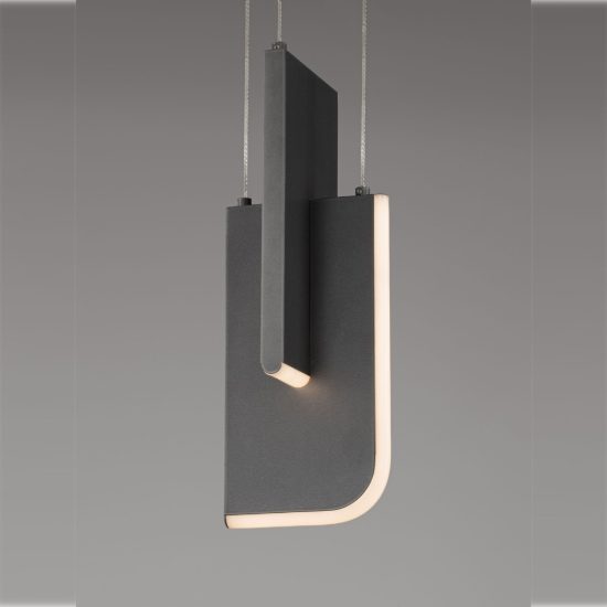 Lampada a sospensione a steli led 9w 2700k dimmerabile per cucina moderna grigia argento