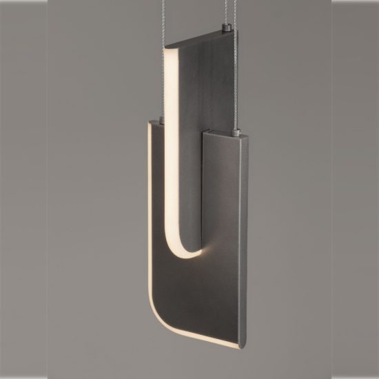 Lampada a sospensione a steli led 9w 2700k dimmerabile per cucina moderna grigia argento