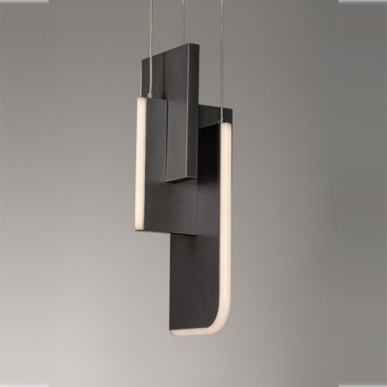 Lampada a sospensione a steli led 11w 2700k dimmerabile per cucina moderna grigia argento