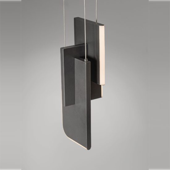 Lampada a sospensione a steli led 11w 2700k dimmerabile per cucina moderna grigia argento