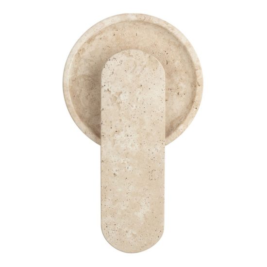 Applique da parete con elemento in pietra led 10w 3000k per soggiorno travertino naturale